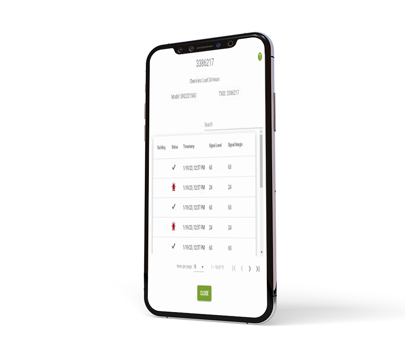 Device Status History - Inovonics